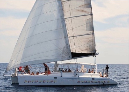 catamaran boat tour corporate sailing barcelonasail website